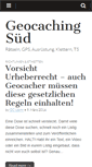 Mobile Screenshot of geocaching-sued.de