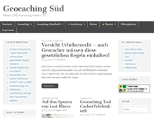 Tablet Screenshot of geocaching-sued.de